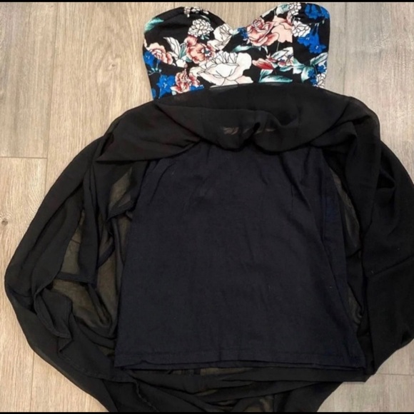 VINTAGE ✨Motel rocks strapless mini high low dress with bustier top - Picture 2 of 4